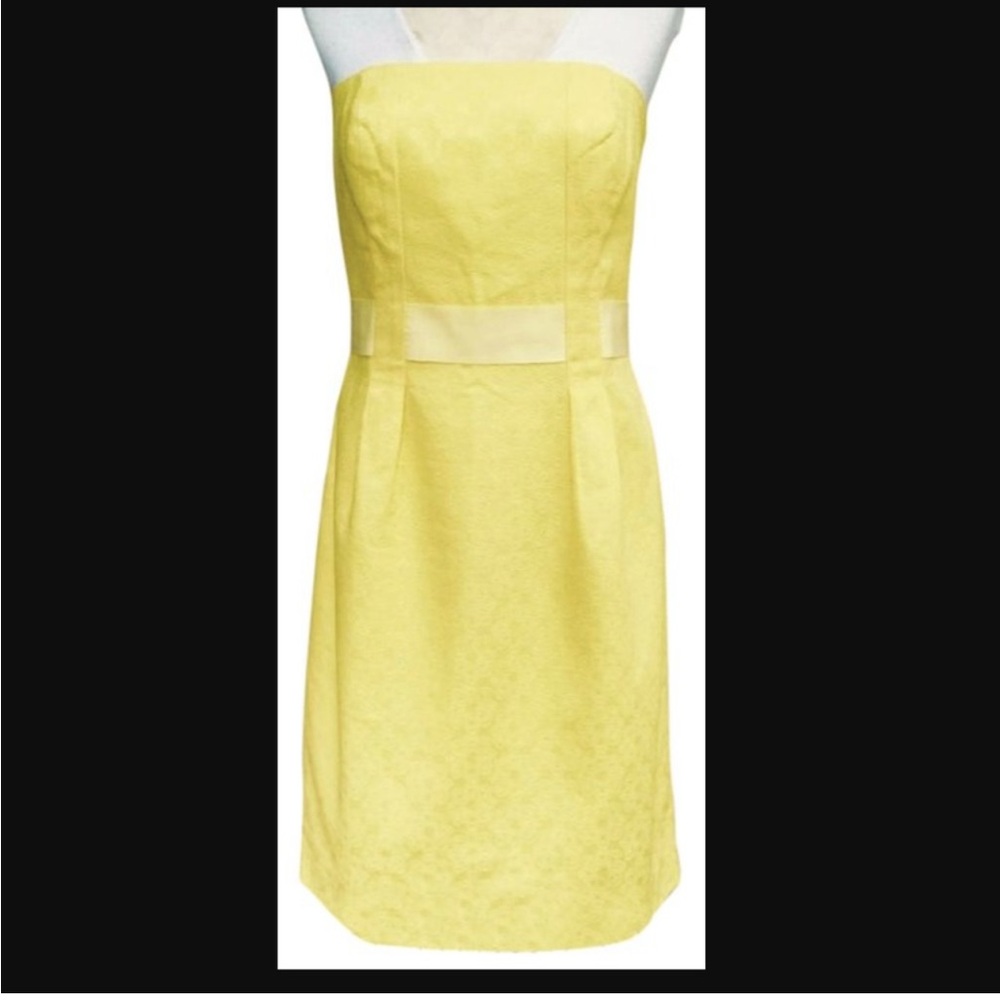 Lilly Pulitzer Yellow Strapless Dress